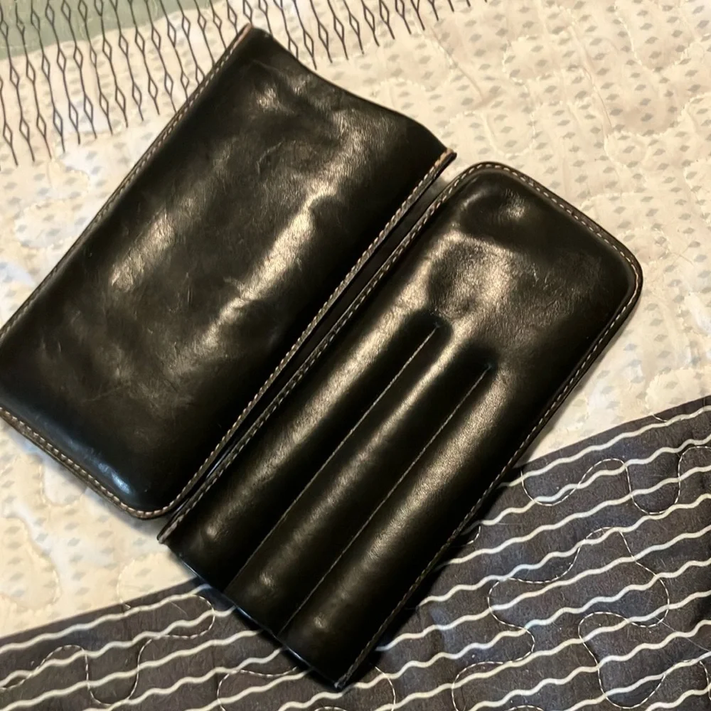 Coach Black Leather Phone Case’s Leather Case
